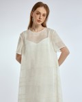 SIXDO G-White Organza Loose Dress for Women